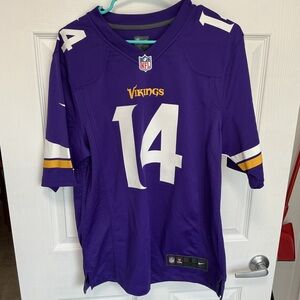 Nike Minnesota Vikings Purple and White Men's Jersey Sz S